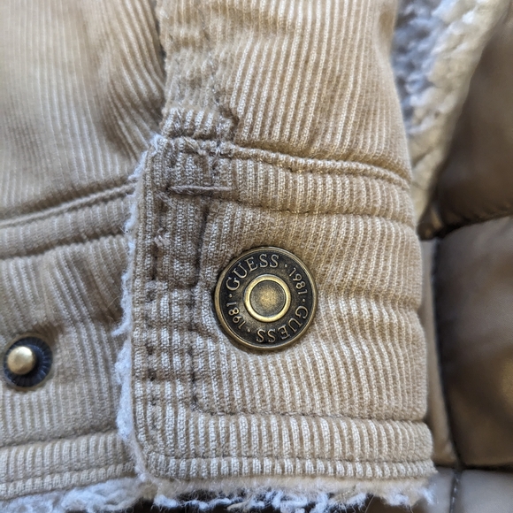 GUESS Men's Tan Sherpa-Lined Jacket - Picture 5 of 5